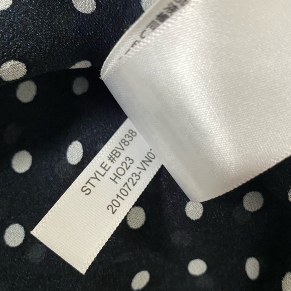 J.Crew Puff Sleeve Polka Dot Top in Lightweight Chiffon, Size Large - Picture 16 of 16